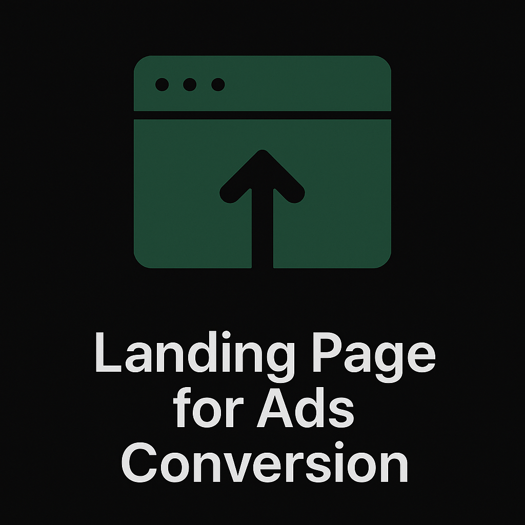 Landing page for Ads Conversion